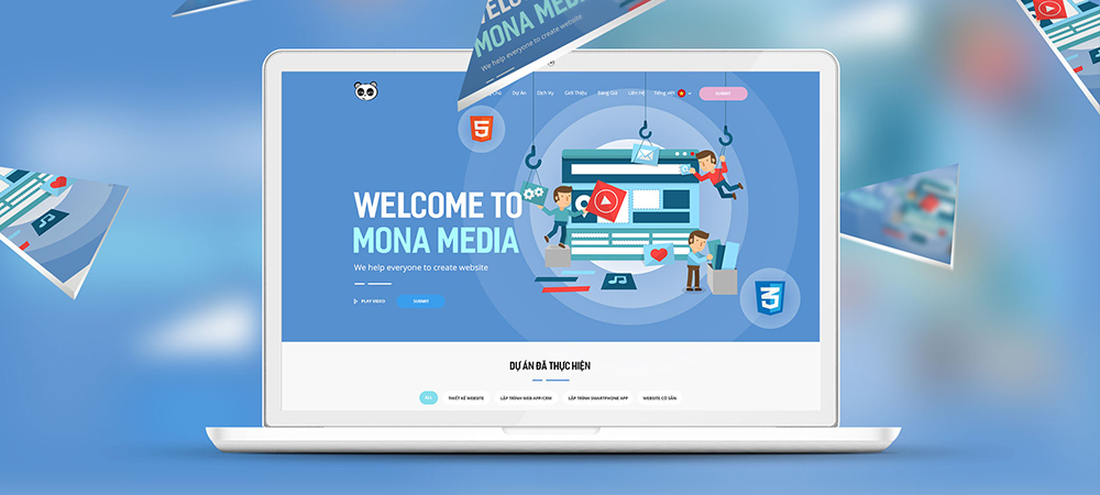 Dịch vụ thiết kế website thú y tại Mona Media